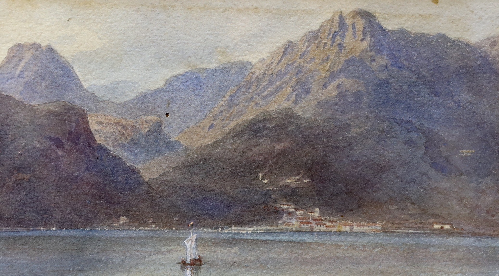 Louis Laurent Razé (1805-1872), two watercolours, 'Near Avignon', signed and dated 1868, 24 x 37cm, together with another smaller example